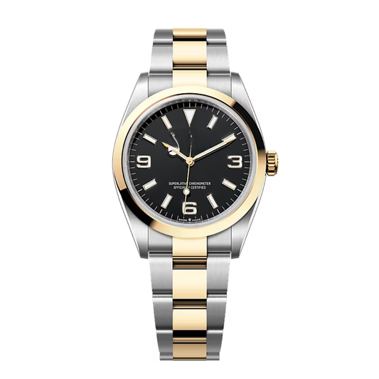 Adventure Field – Black Dial | Bicolor Stainless Steel & Gold Tone