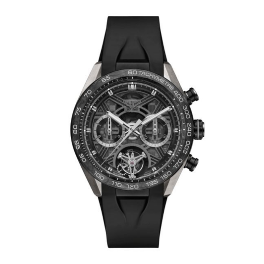 Classic Racing Skeleton Tourbillon – Black