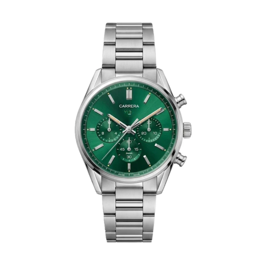 Classic Racing Chrono – Emerald Green Dial | Stainless Steel Bracelet