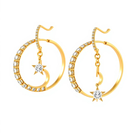 Glimmering Orbital Earrings - Luxury Hoops